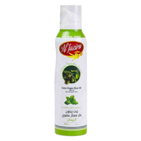 Al Jazira Organic Basil Extra Virgin Olive Oil Spray 200ml