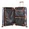 Hard Case Travel Bags Makrolon Polycarbonate Gold Jetstream Aluminum Frame Luggage Zipper Less Suitcase Extra Corner Protection Double Tsa Lock E9R1 Set of 3 Blue Moon