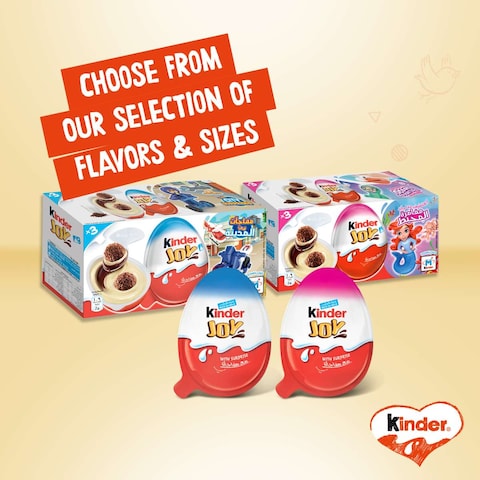 Kinder Joy Boy Cocoa &amp; Milk Cream Eggs 60g