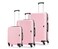 Parajohn PJTR3174 3 Pcs  (20",24",28") 4 Wheels Trolley Luggage Set, Pink