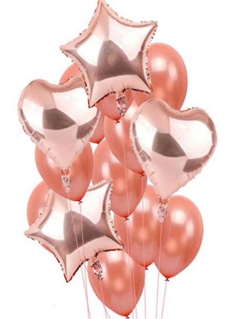 Buy Generic Rose Gold Aluminum Foil Latex Balloons Birthday Wedding ...