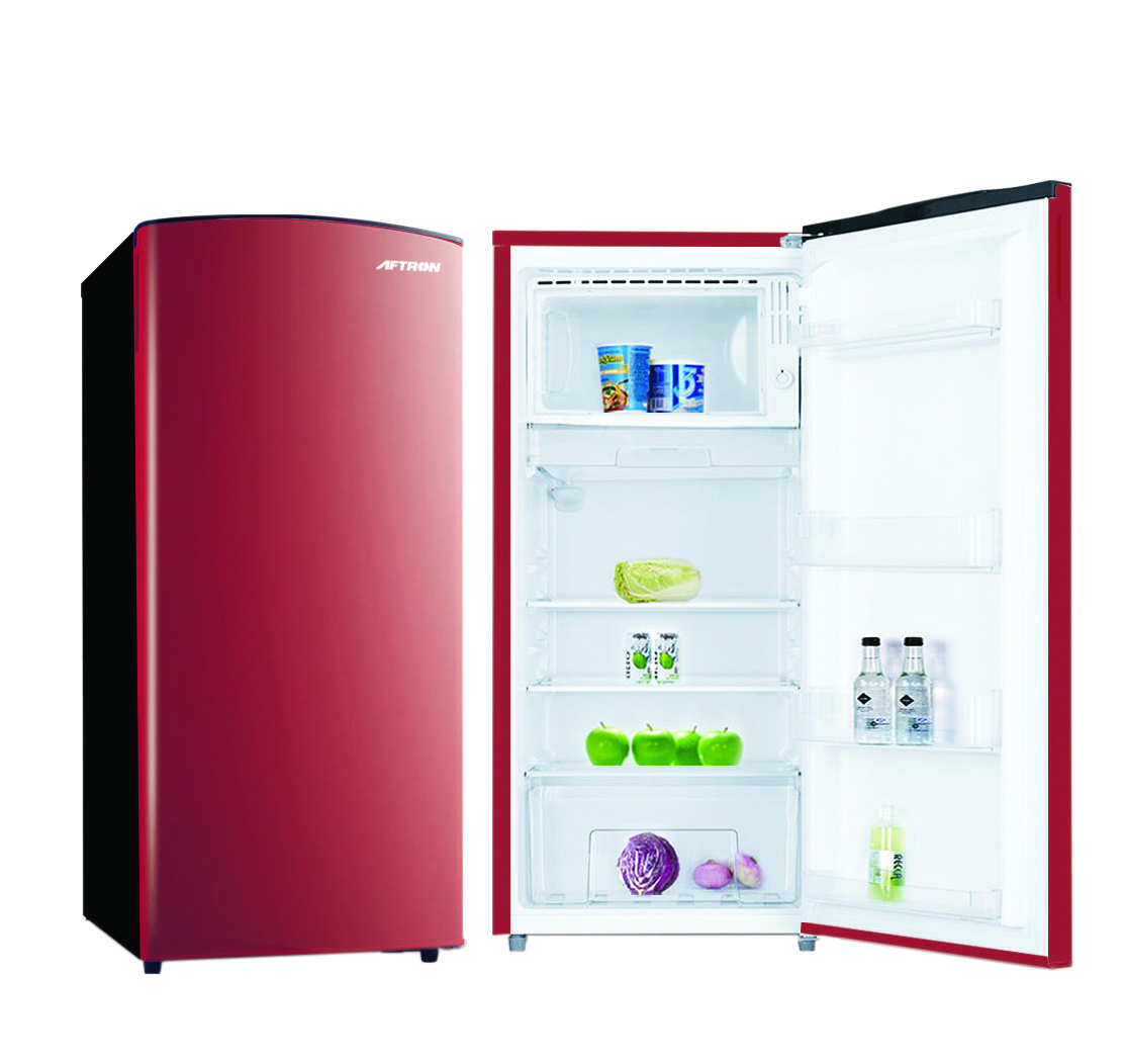 Aftron 156L Net Capacity Single Door Refrigerator, Red, AFR221RO