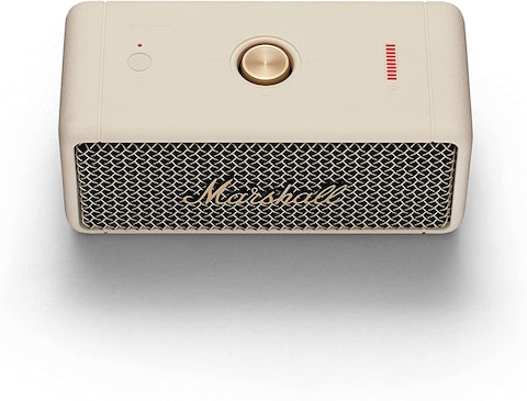Marshall Emberton Portable Bluetooth Speakers, Water Resistant Wireless Speakers Portable Speaker 20 Hour Of Playtime, Cream