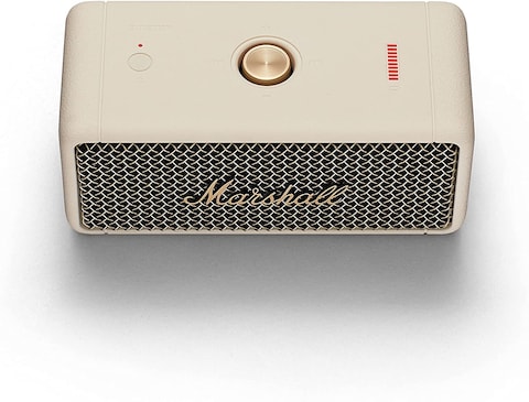 Marshall Emberton Portable Bluetooth Speakers, Water Resistant Wireless Speakers Portable Speaker 20 Hour Of Playtime, Cream