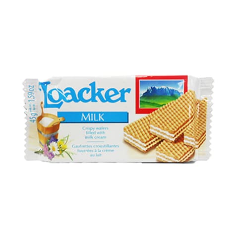 Loacker Crispy Wafer Milk 45GR