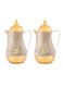 ROYALFORD 2-Piece Marble Teapot Set Brown/Gold 1L