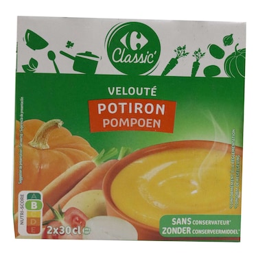 Carrefour Classic Pumpkin And Cream Soup 230ml Pack of 2
