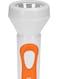 مصباح يدوي LED قابل للشحن أبيض/برتقالي