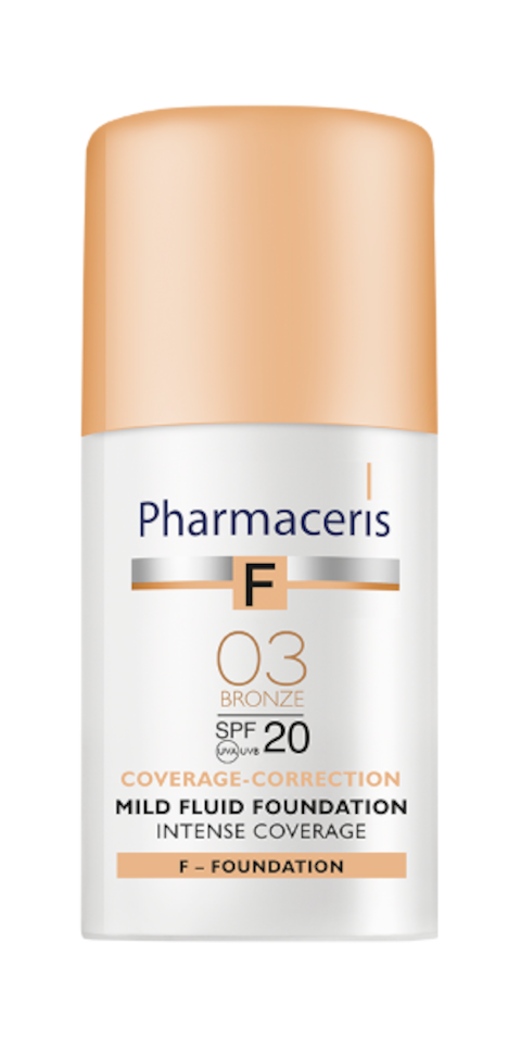PHARMACERIS - Mild Fluid Foundation Intense Coverage Spf 20 03 Bronze 30 Ml