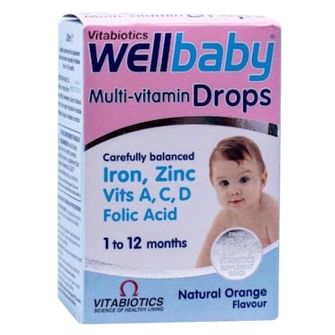 Vitabiotics Wellbaby Orange Multivitamin Drops 30ml