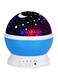 Generic Led Star Moon Night Projector Lamp Blue/White/Black 13X15X15cm