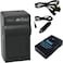 DMK Power EN-EL14 Battery 1030mAh 7.7Wh with TC600C Battery Charger Compatible with Nikon D5600 D5500 D5200 D5300 D5100 D3400 D3300 D3200 D3100 Coolpix P7000 P7100 P7200 P7700 P7800 Cameras