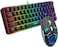 61keys wired luminous keyboard set luminous gaming mouse office game keybaord spot