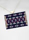 Lowha Decorative Acrylic Serving Tray With Gold Metal Handles And Tribal Pattern Design 20x30 cm