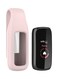 Fitme 2-Piece Silicone Clip For Fitbit, Luxe Pink/Wine Red