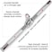 ULTIMAX Straight Bar Cable Attachment Exercise Attachments for Pulley Machines Gym Cable Attachment Rust-Resistant Chrome Finish Durable