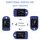 Generic-Blue Fingertip Pulse Oximeter, Blood Oxygen Saturation Monitor for Pulse Rate, Heart Rate Monitor and SpO2 Levels with TFT Screen Display