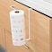Kitchen Paper Roll Holder Trivets Towel Rack Cabinet Napkins Storage Rack Holder Dispenser Under Cabinet Paper Roll Holders for Kitchen Bathroom Hanging Paper Towel Rack Paper Towels, NO Drilling