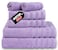 Safi Plus Luxury Hotel Quality 100% Turkish Genuine Cotton Towel Set, 2 Bath Towels 2 Hand Towels 2 Washcloths Super Soft Absorbent Towels for Bathroom &amp;amp; Kitchen Shower - Lilac Purple