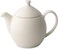 Forlife Dew Teapot With Basket Infuser, Natural Cotton, 14 Oz/414ml