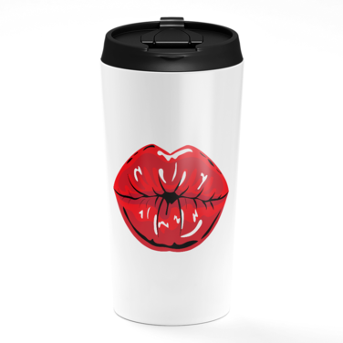 Loud Universe - Travel Tumbler Kiss Lips Red Lipstick Women Lips