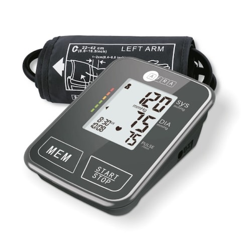 AFRA Digital Blood Pressure Monitor, Black, Arm Type, Small, AF-200BPMA, 2 Years Warranty
