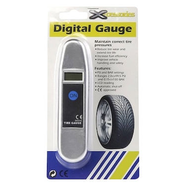 Xcessories Digital Tyre Gauge Silver 1 Pieces