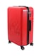 Biggdesign Lightweight Cats Design Carry On Luggage With Spinner Wheel And Lock System Red 24-Inch