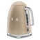 Smeg 50's Style Electric Kettle KLF03CHMUK, 3000 W, 1.7 L, Champagne, Stainless Steel, Glossy Finish
