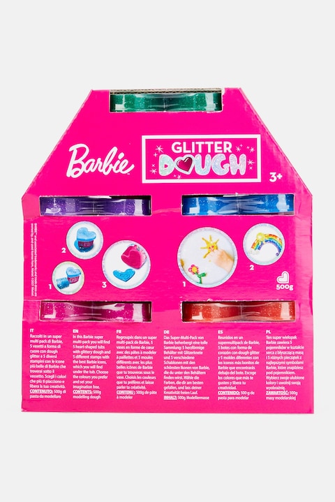 Barbie Glitter Dough Kit House, Pink