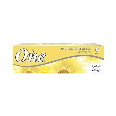 One Hair Removal Cream with Honey &amp; Glycerin for Dry Skin - 90 gram