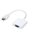 Generic - Female VGA To 30-Pin Male HDMI Video Converter Adapter White