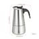 Decdeal - 300ml 6-Cup Stainless Steel Espresso Percolator Coffee Stovetop Maker Mocha Pot for Use on Induction Cooker