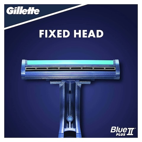 Gillette Blue II Plus Disposable Razors - 10 Razors