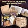 GStorm Orbital Mystery Wooden Puzzle Box - Holiday Ramadan Decorative Small Birthday Gift Box - Surprise Party Favor Box for Sweets, Treats, Candy - Love Wedding Souvenirs for Guests