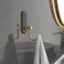 Golden Cloth Hook for bathroom, kitchen,  (Black) Towel robe Hook,  Stainless Steel, With Marble Oval Plate  Heavy Duty Wall Mounted Robe Hooks , Bathroom Organizer (Pack of 2)