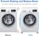 Showay Noise Cancelling Washing Machine Support, Washer And Dryer Anti-Vibration Pads, Slip Anti Vibration And Noise Reducing Rubber Washing Machine Feet Pads, Dr-01, Pack Of 4