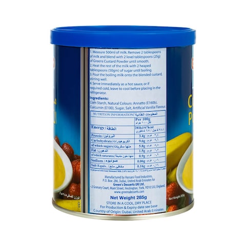 Greens Custard Powder - 28 gram