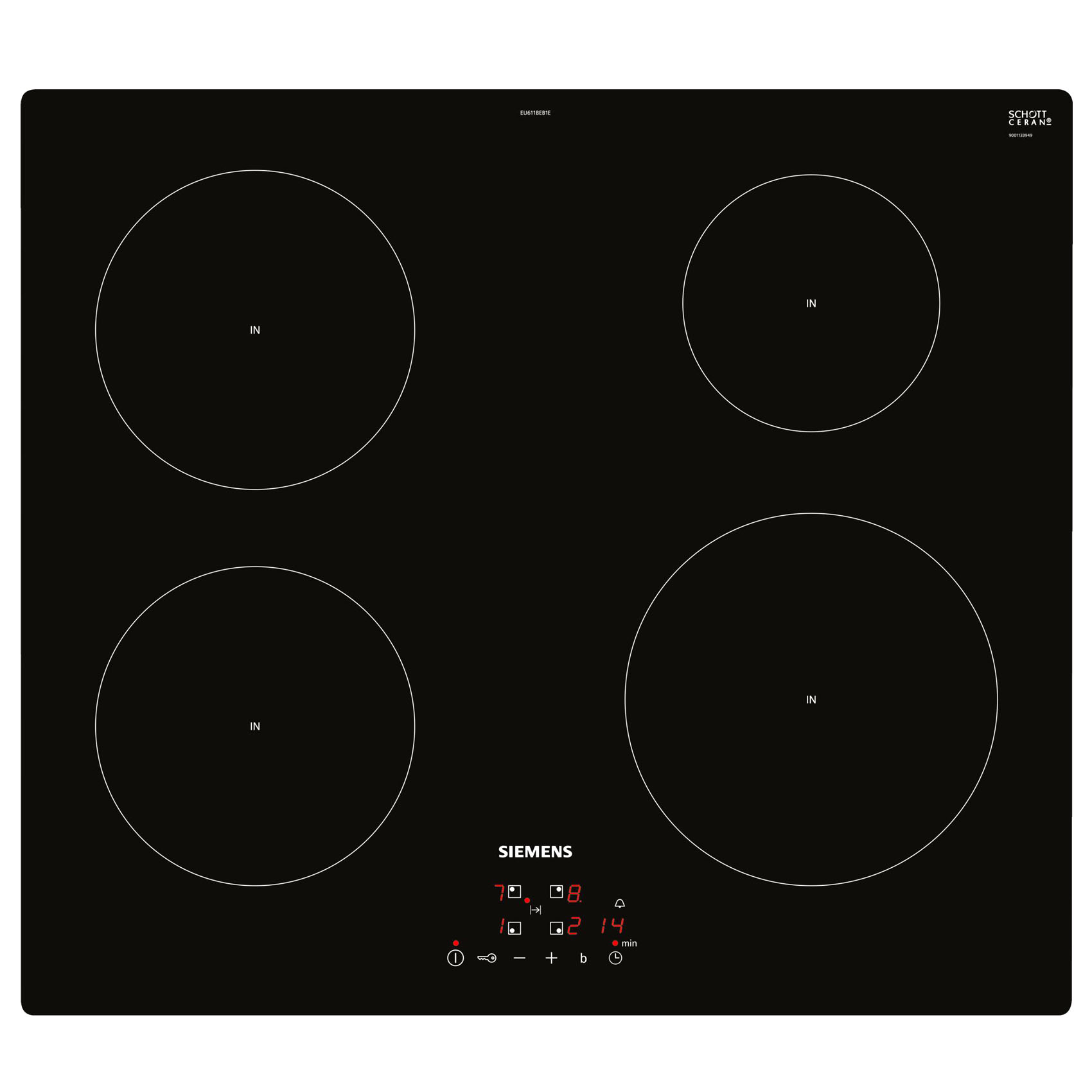 Siemens Built-in Ceramic Hob EEU611BEB1E Black 60cm