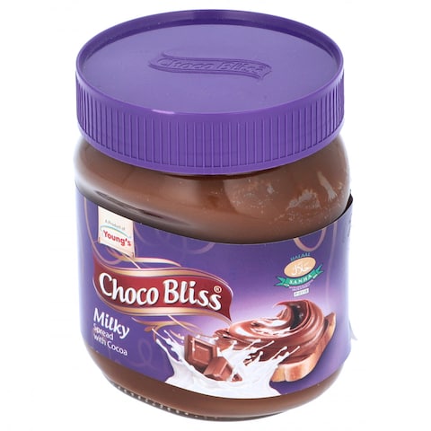 Young&#39;s Choco Bliss Milky Spread With Cocoa Jar 360 gr