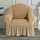 Fabienne Turkish Stretchable Jacquard Sofa Cover One Seater Light Beige Free Size