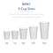 [50 Cups] 7oz. White Paper Cups - Available in 4oz, 8oz, 12oz, 16oz- Disposable Coffee/Tea/Water Cups for Home, Parties or Work