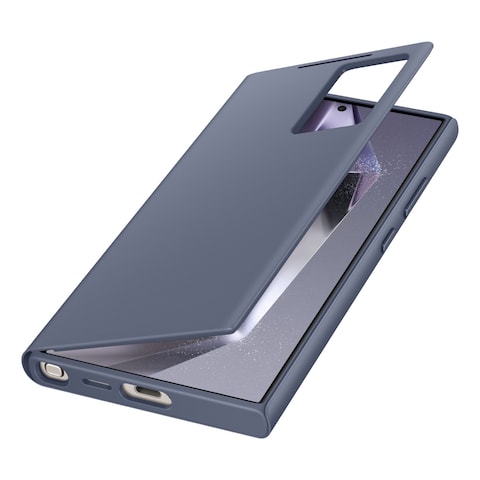 Samsung Smart View Wallet Case Cover for Galaxy S24 Violet