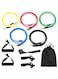 Generic 11-Piece Resistance Exercise Band Set With Bag 25 X 6cm