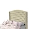 In House Maldives Velvet Bed Frame - Single - 200x100 cm - Beige