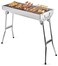 Biki Stainless Steel Charcoal Bbq Grill With Stand &amp; 5Kg Charcoal