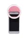 Generic - LED Ring Flash Light for Smartphone Pink/White