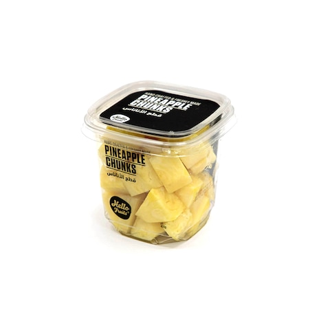 Hello Fruits Pineapple Chunks Big 400 gm