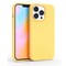 Protective Shockproof Liquid Silicone Case Cover For Apple iPhone 14 Pro Max Yellow