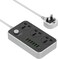 LDNIO Powerful Charging Series Power Strip with 6 USB 3-Outlet with 6-Port USB Charger, Wall Charger, Surge Protector 10A 2500W and 200CM Power Cord